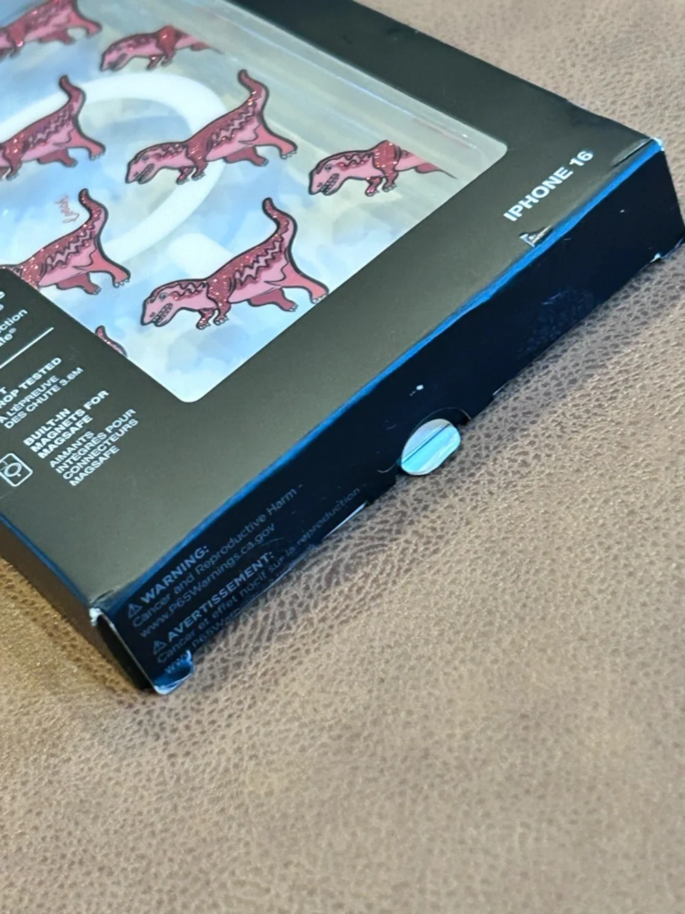 Coach Clear Rexy Glitter Dinosaur iPhone 16 MagSafe Protective Case NIB